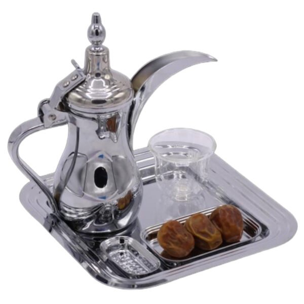 دلة تقديم الضيافة العربية 300 ملي سلفر